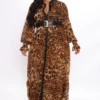 Robe au motif léopard
