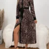 Robe au motif léopard
