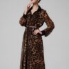 Robe au motif léopard